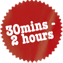 30mins - 2hours
